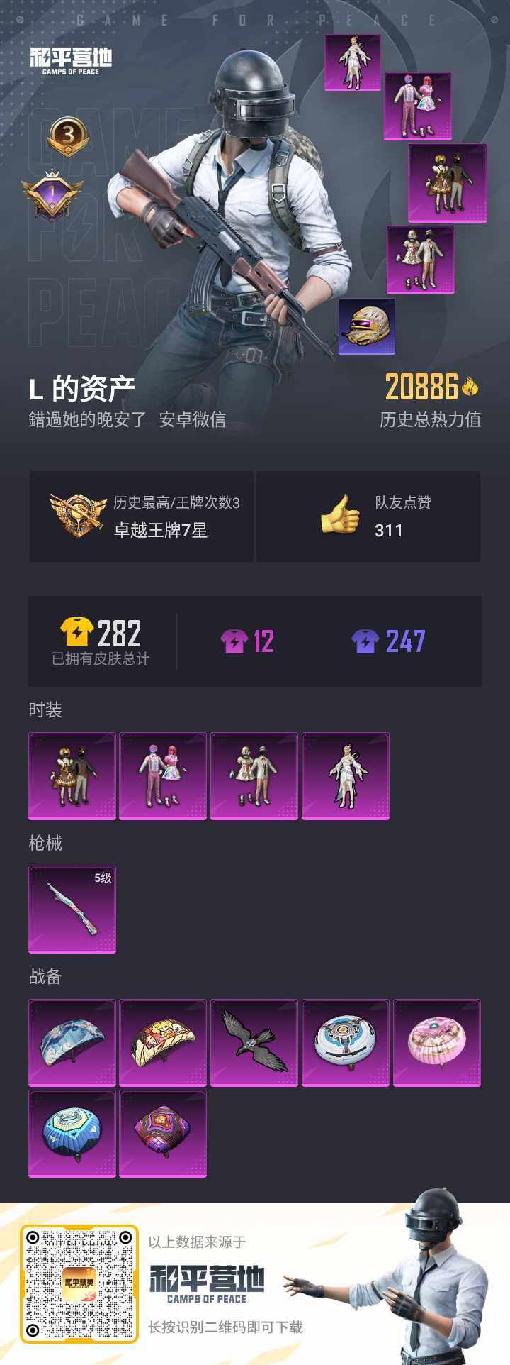 HPQM3265687和平精英账号详情图2 HPQM3265687和平精英账号详情图2