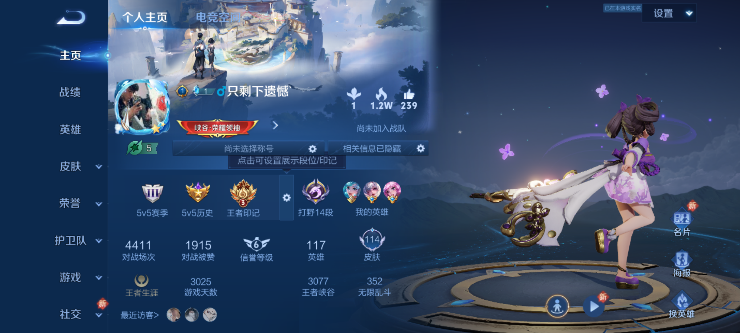 WZJM3165590王者荣耀账号详情图4 WZJM3165590王者荣耀账号详情图4