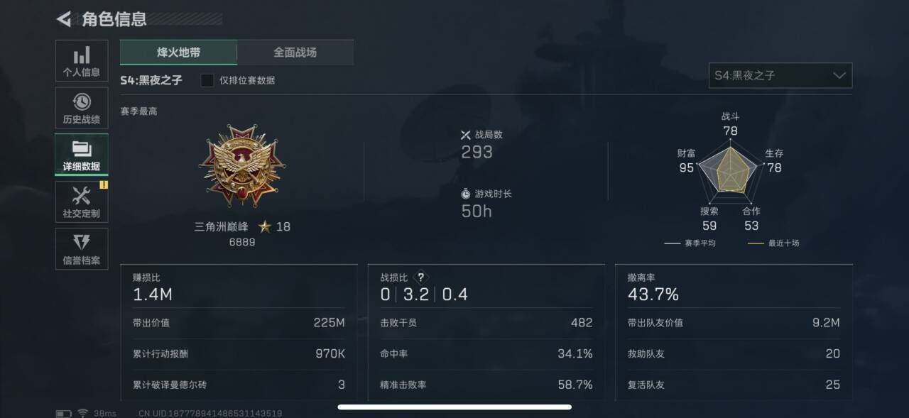 SJZEY35335三角洲行动账号详情图7 SJZEY35335三角洲行动账号详情图7