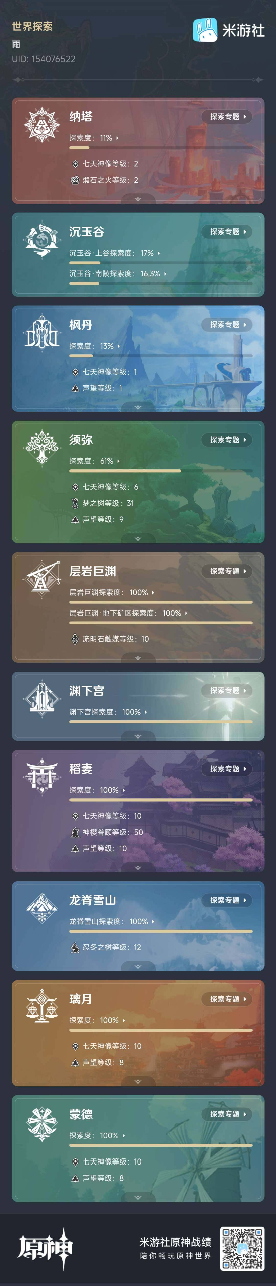 YSEY33337原神账号详情图8 YSEY33337原神账号详情图8