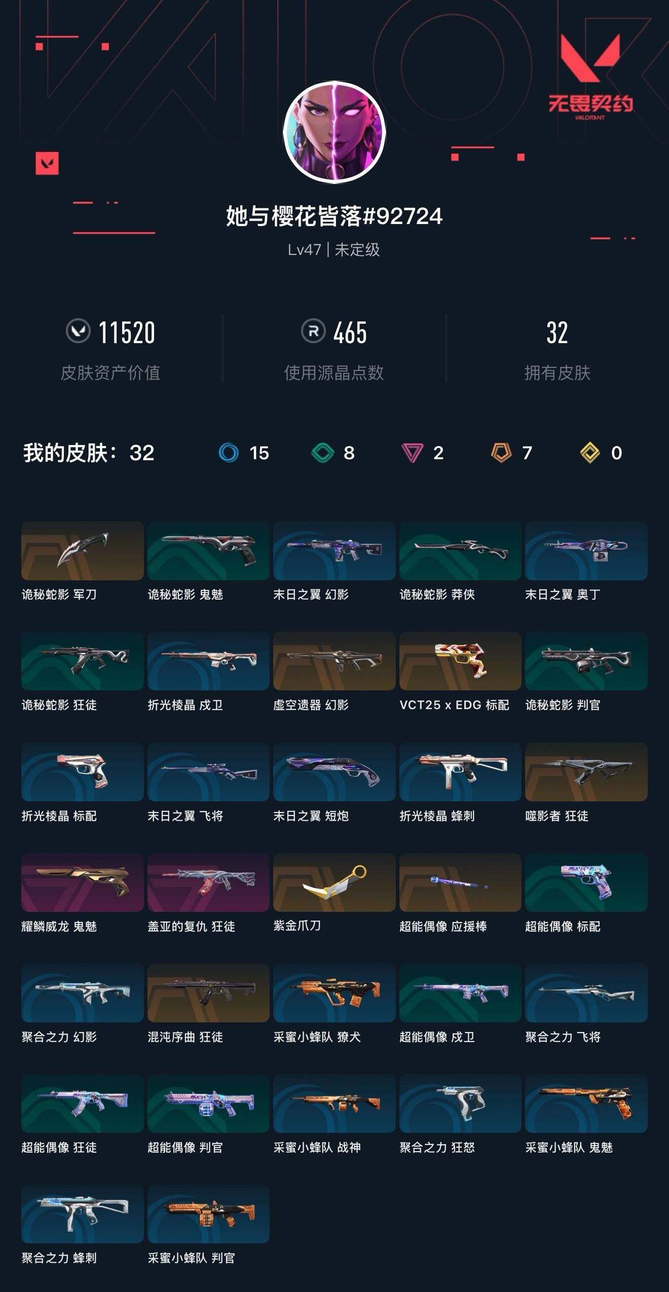 WWQXL35227无畏契约账号详情图4 WWQXL35227无畏契约账号详情图4