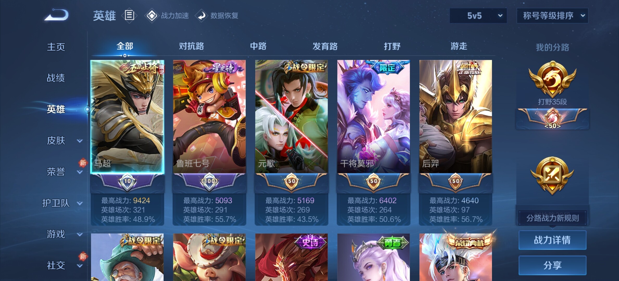 WZYXS3203300王者荣耀账号详情图3 WZYXS3203300王者荣耀账号详情图3