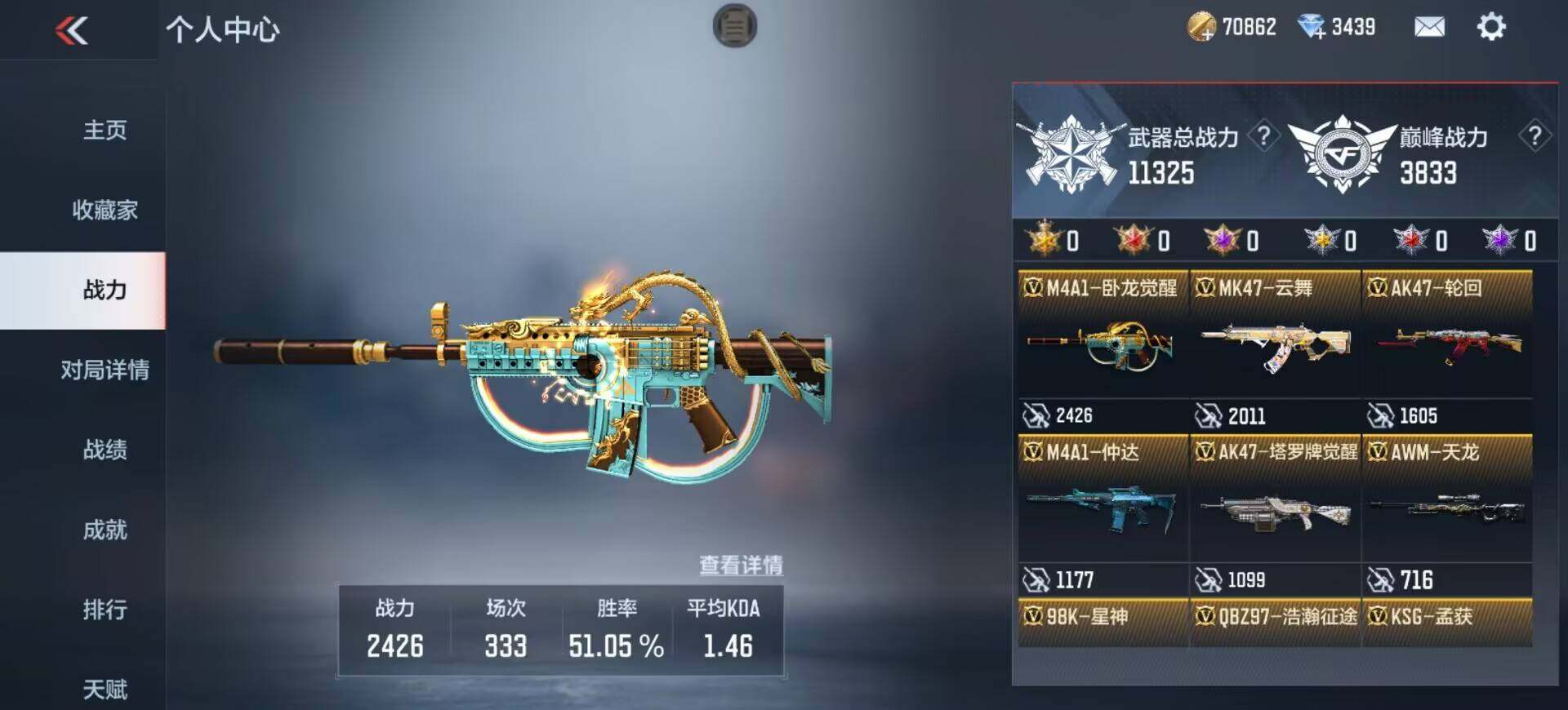 CFMEY330897枪战王者账号详情图7 CFMEY330897枪战王者账号详情图7