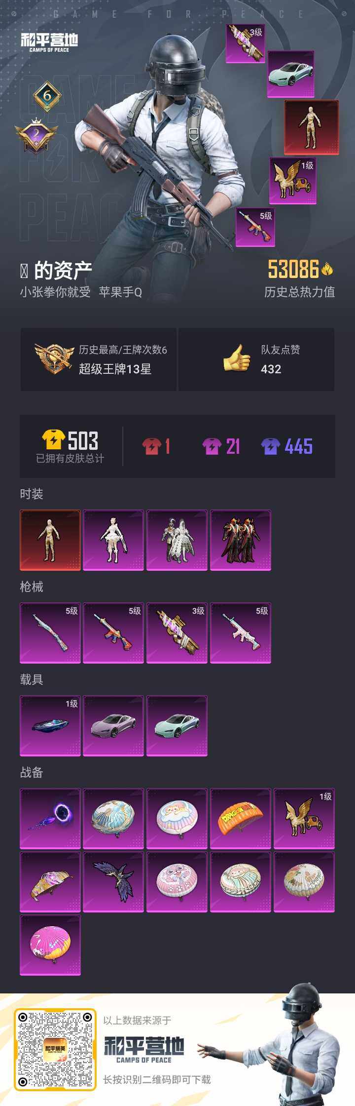 HPQM3255440和平精英账号详情图2 HPQM3255440和平精英账号详情图2