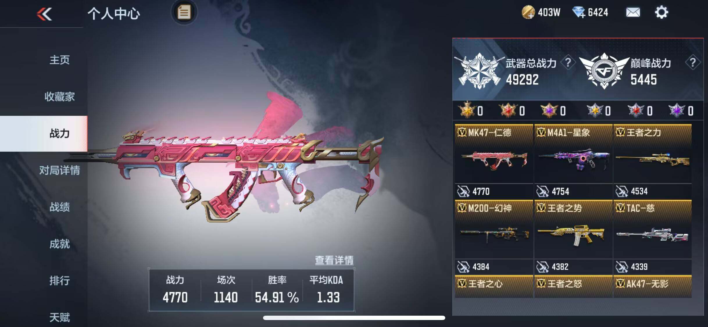 CFMEY330983枪战王者账号详情图5 CFMEY330983枪战王者账号详情图5