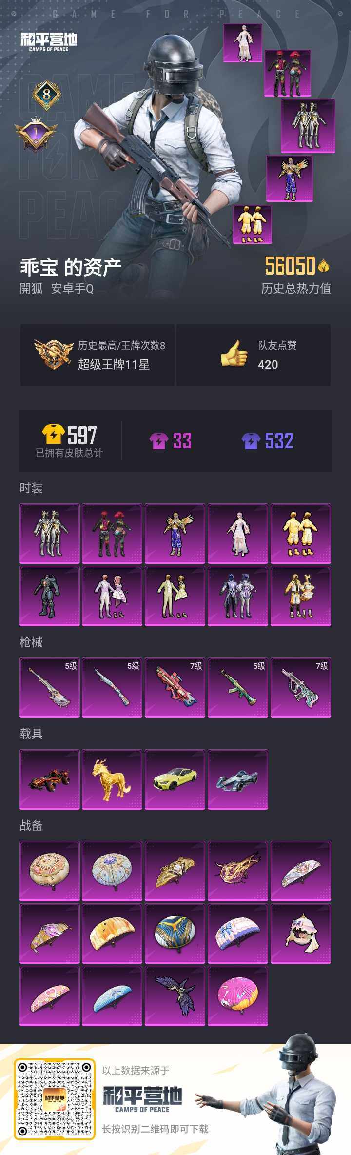 HPQM3256872和平精英账号详情图5 HPQM3256872和平精英账号详情图5