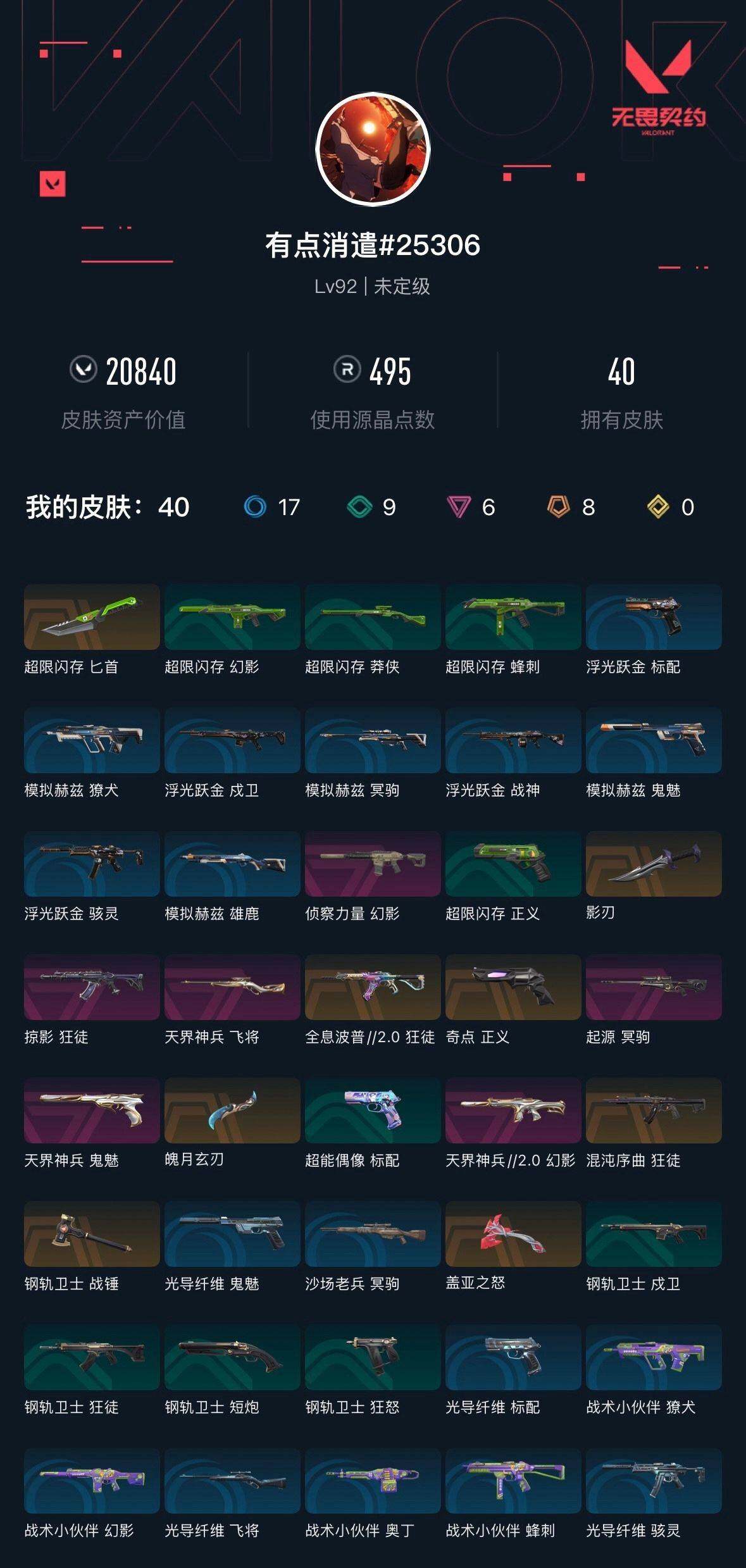 WWQXL35420无畏契约账号详情图5