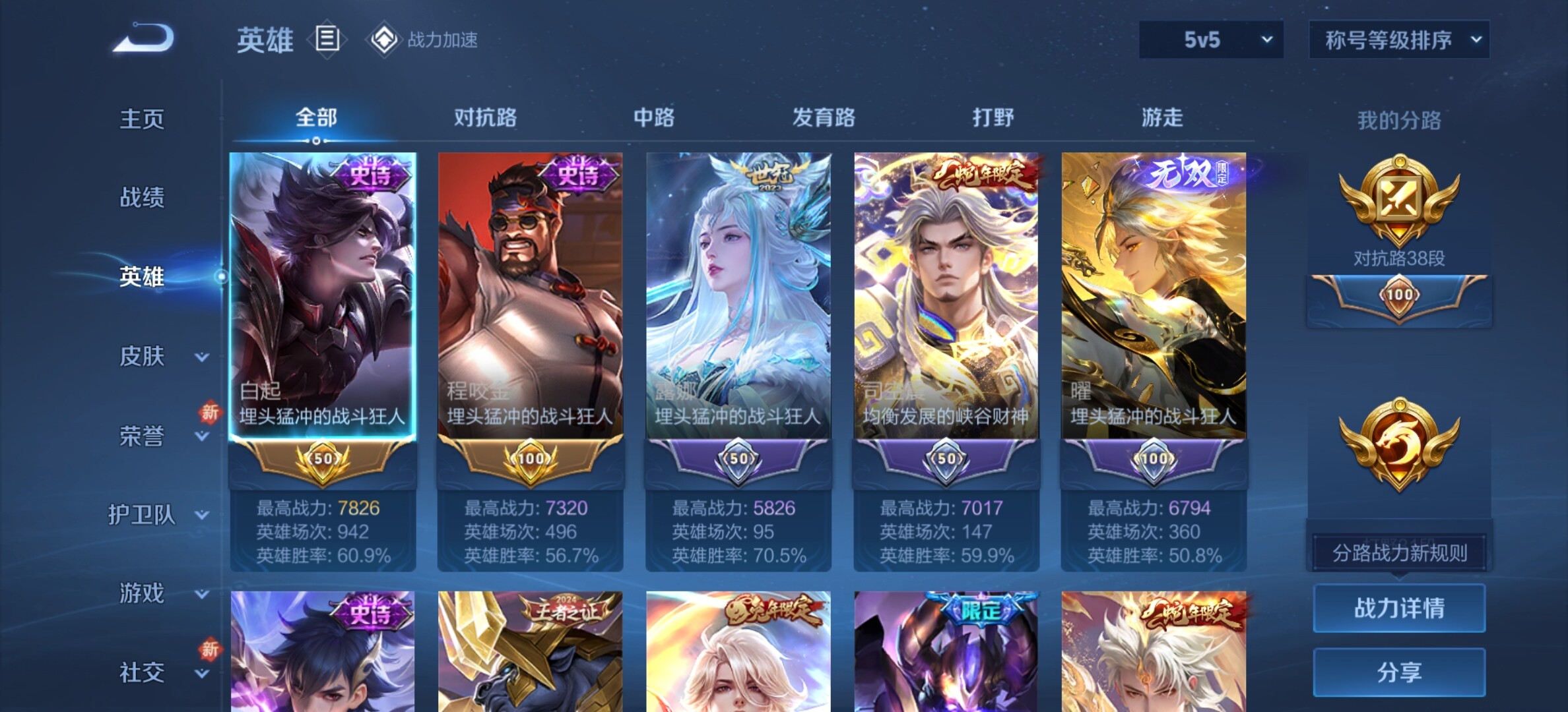 WZYXS3203308王者荣耀账号详情图3 WZYXS3203308王者荣耀账号详情图3