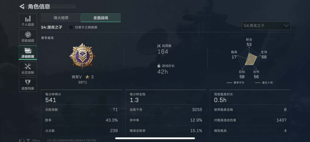 三角洲行动账号QQ【SJC86】总资产(M)：45.8M/哈夫币(K)：14K/哈夫币(K)：14K/全面战场等级：50_段位：将军/烽火地带等级：42_段位：无段位/进阶安全箱4(2x2)
