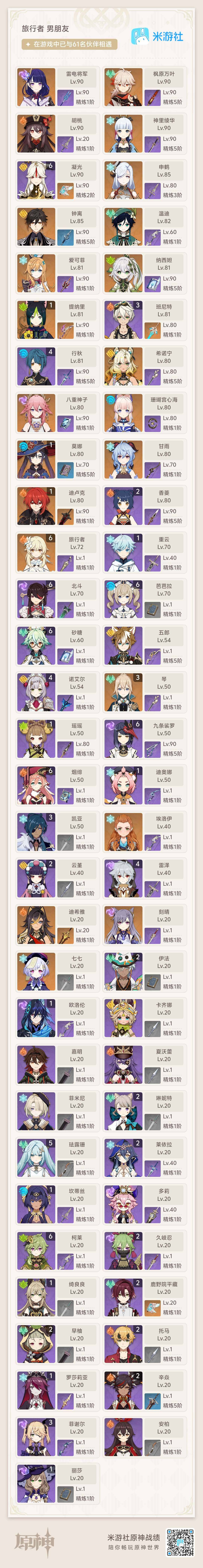 YSEY33590原神账号详情图8 YSEY33590原神账号详情图8