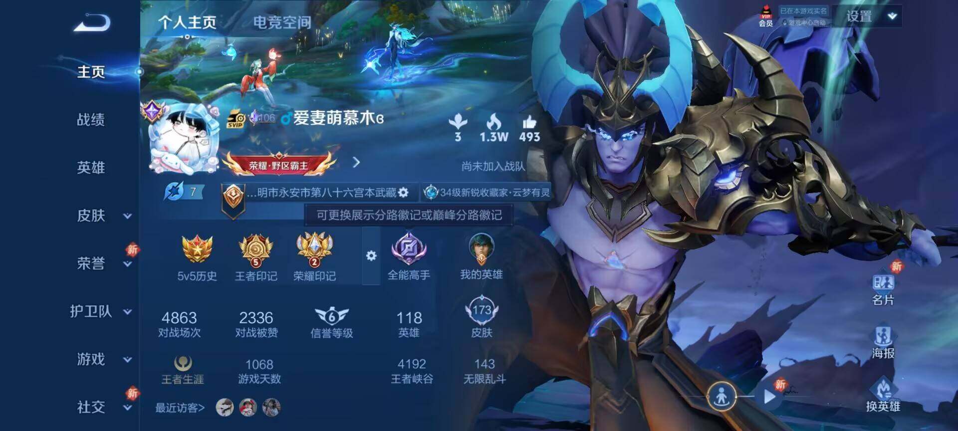 WZEY3161906王者荣耀账号详情图4 WZEY3161906王者荣耀账号详情图4