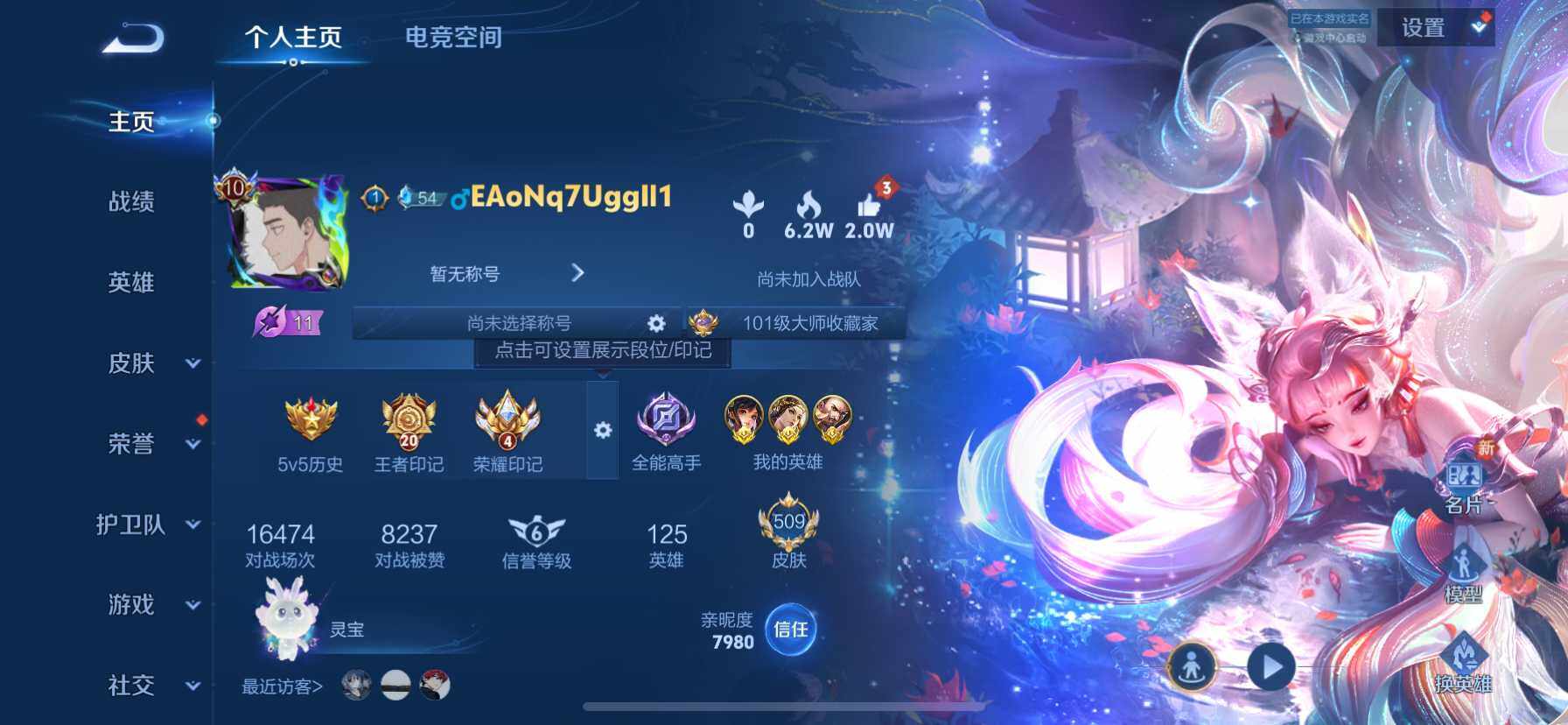 WZ033161659王者荣耀账号详情图20 WZ033161659王者荣耀账号详情图20