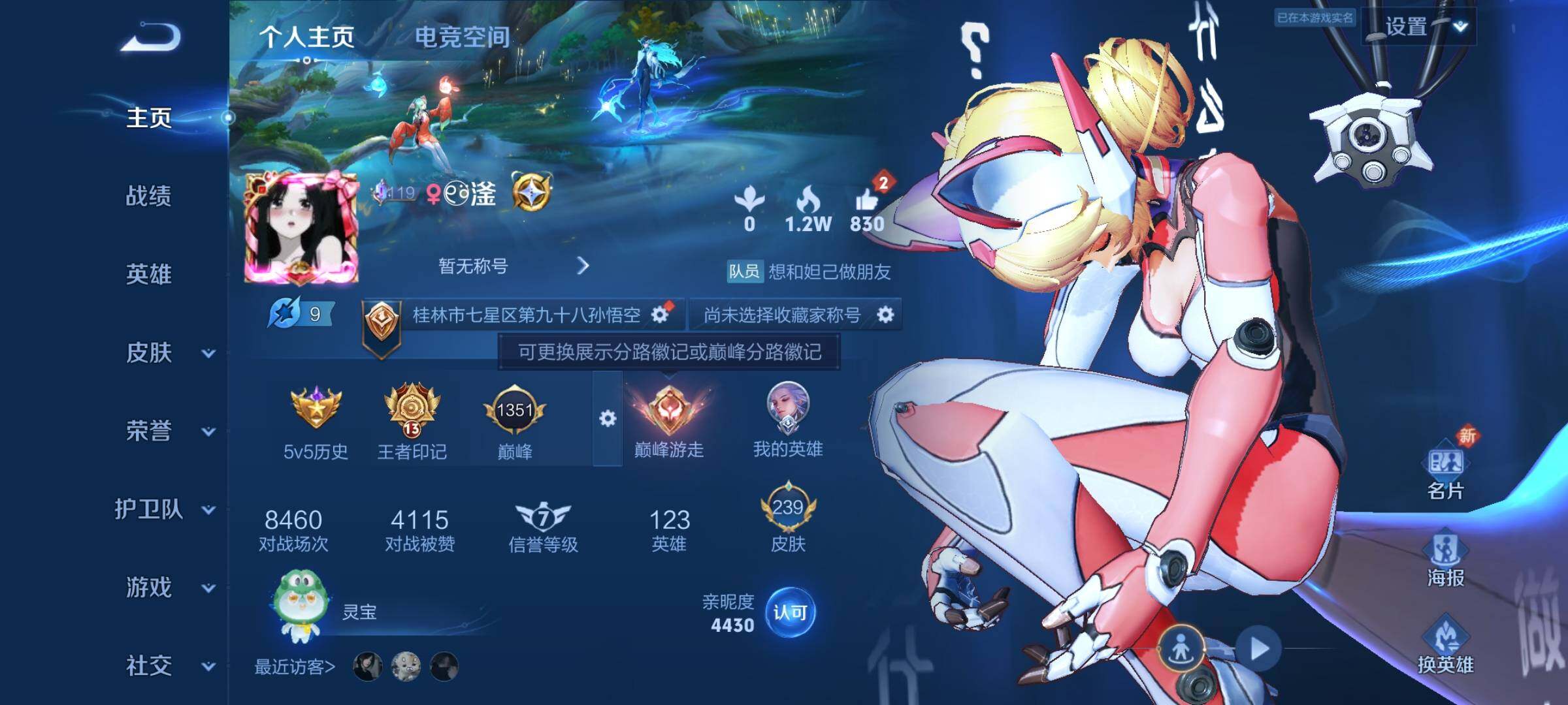 WZJZ3165023王者荣耀账号详情图5