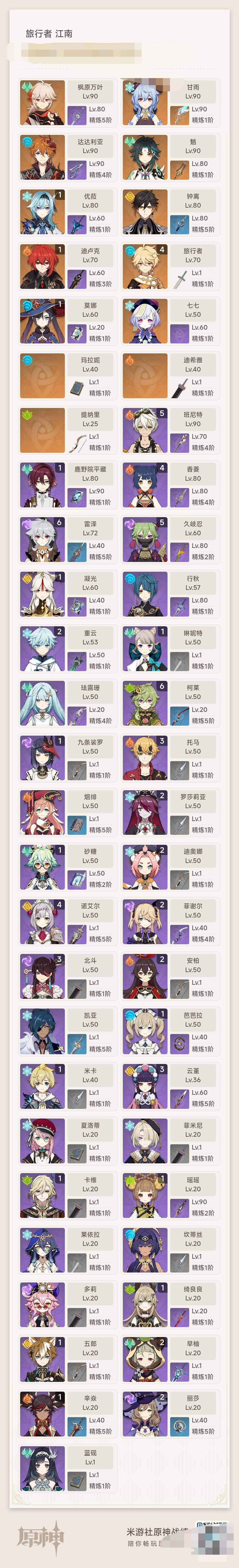 YSEY33662原神账号详情图3 YSEY33662原神账号详情图3
