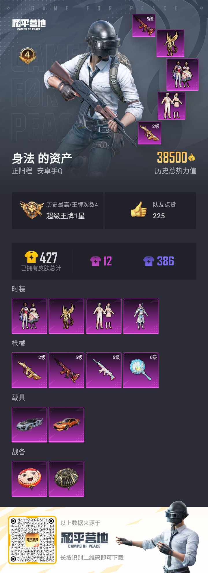 HPQM3260968和平精英账号详情图2 HPQM3260968和平精英账号详情图2