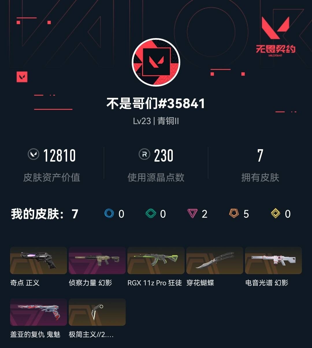 WWQXL35731无畏契约账号详情图3 WWQXL35731无畏契约账号详情图3