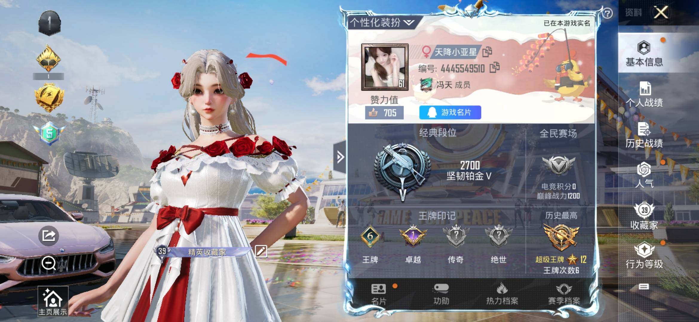 HPYXS3285339和平精英账号详情图2