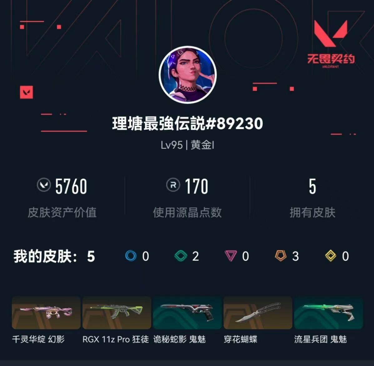WWQXL35919无畏契约账号详情图4 WWQXL35919无畏契约账号详情图4
