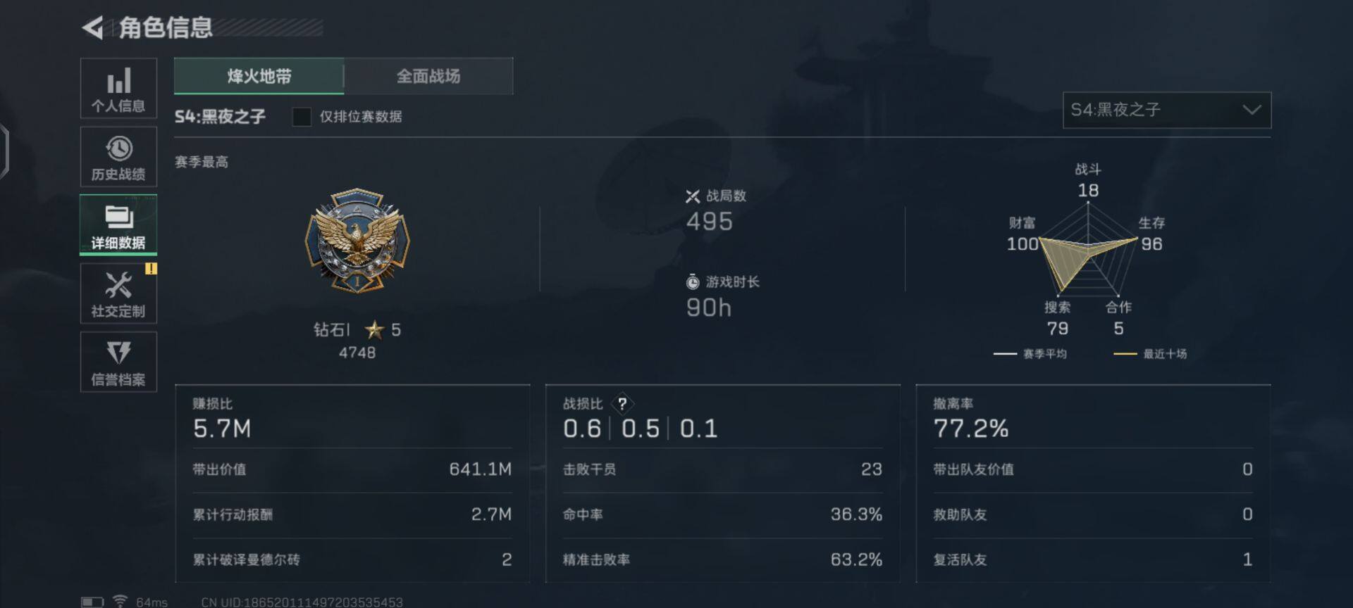 SJZEY36453三角洲行动账号详情图3 SJZEY36453三角洲行动账号详情图3