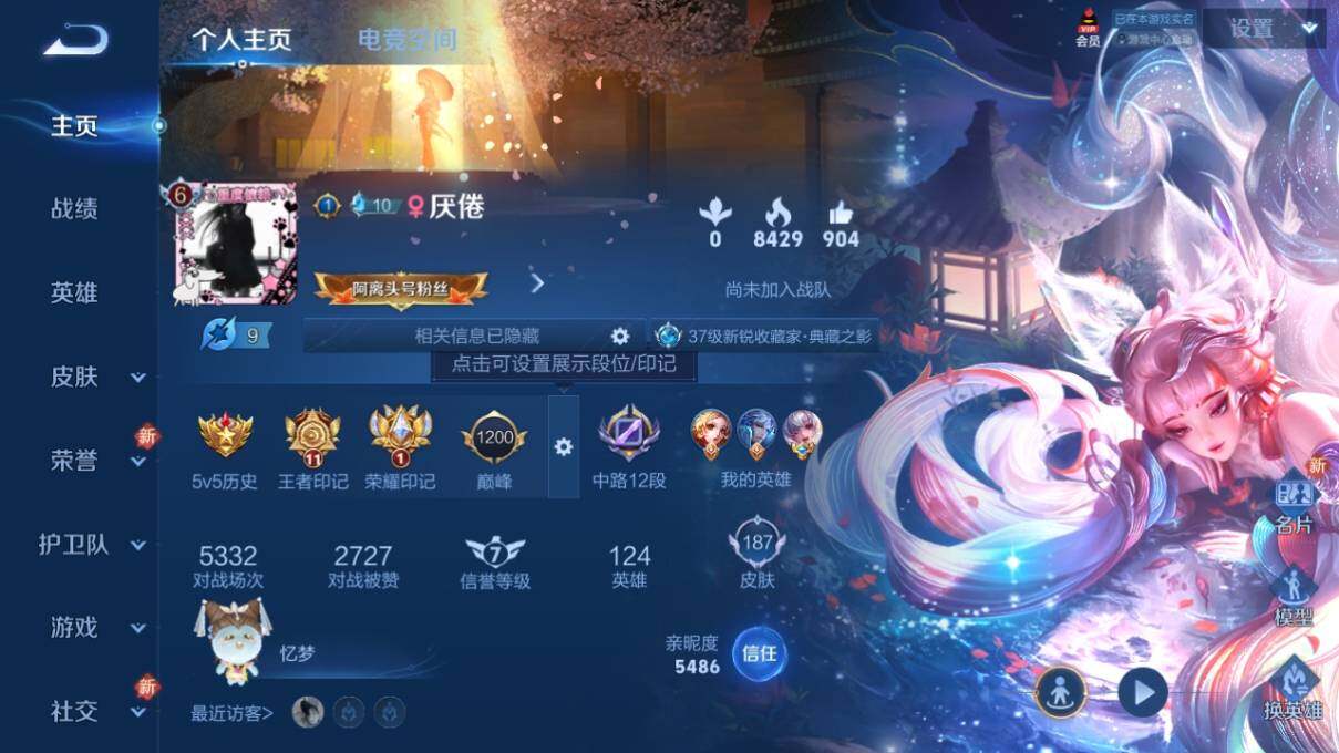WZ033169335王者荣耀账号详情图6 WZ033169335王者荣耀账号详情图6