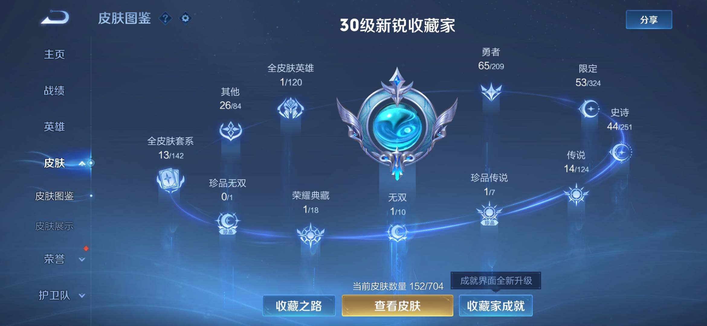 WZXS3170033王者荣耀账号详情图2 WZXS3170033王者荣耀账号详情图2
