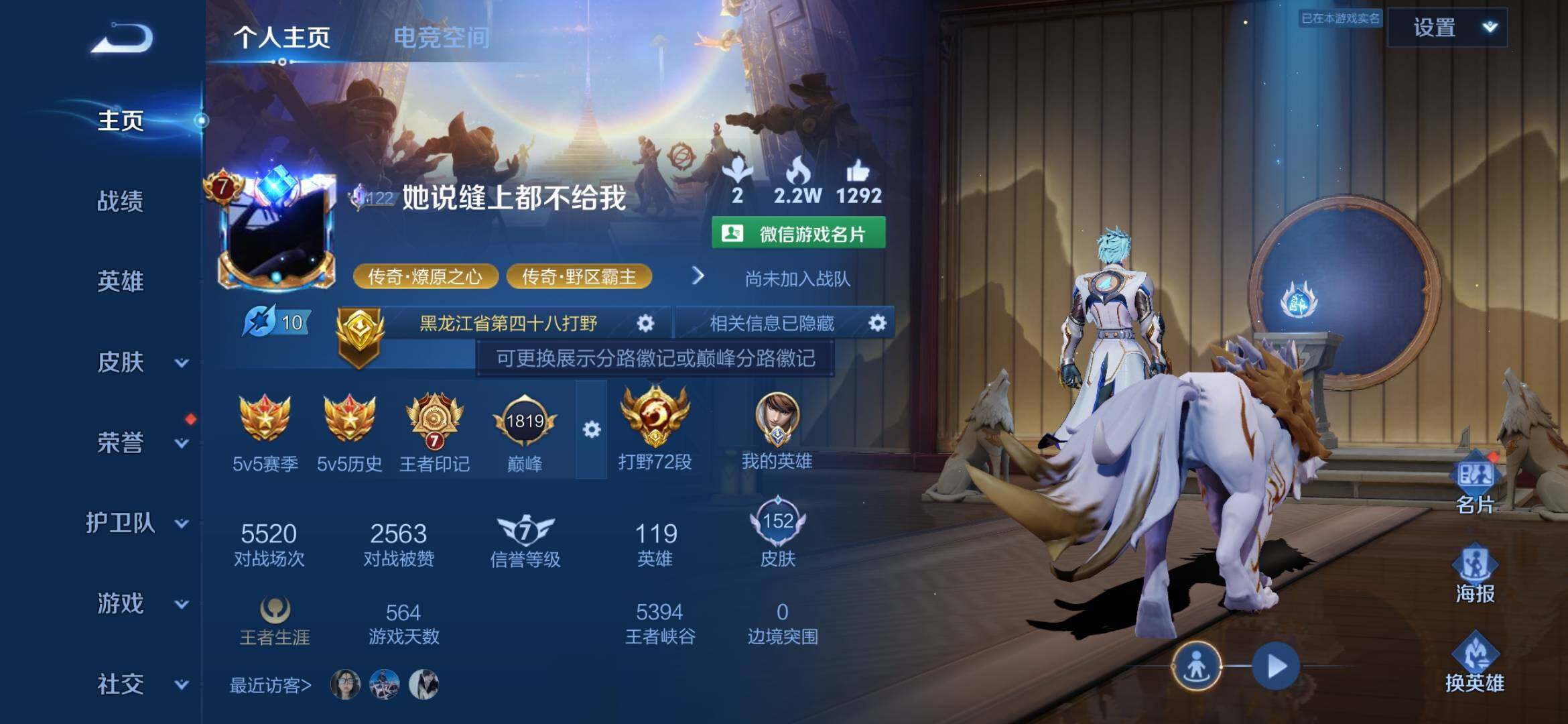 WZXS3170033王者荣耀账号详情图3 WZXS3170033王者荣耀账号详情图3