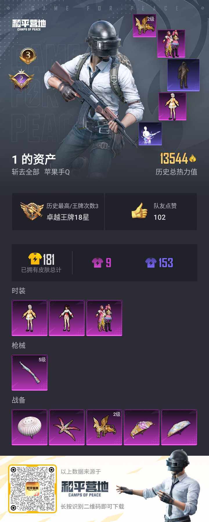 HPQM3265741和平精英账号详情图3 HPQM3265741和平精英账号详情图3