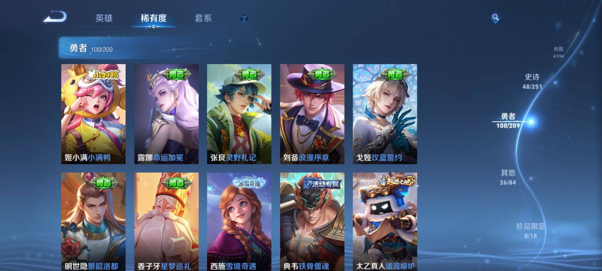 【WZX4895】贵族5/皮肤178/传说4/史诗47/英雄121/孙尚香_蔷薇恋人/高渐离_玩趣恶龙/狂铁_特工战影/干将莫邪_胡桃夹子/花木兰_冠军飞将/孙悟空_零号·赤焰/桑启_鸣野蒿/云缨_