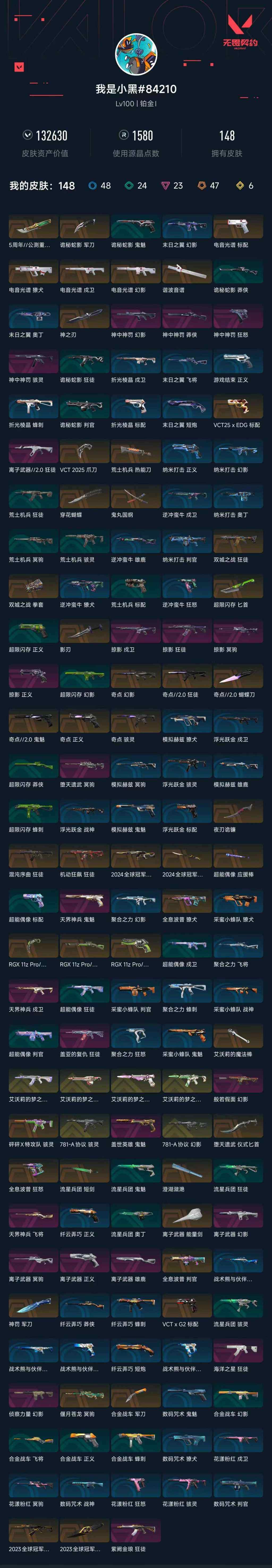 WWQXL36077无畏契约账号详情图2 WWQXL36077无畏契约账号详情图2