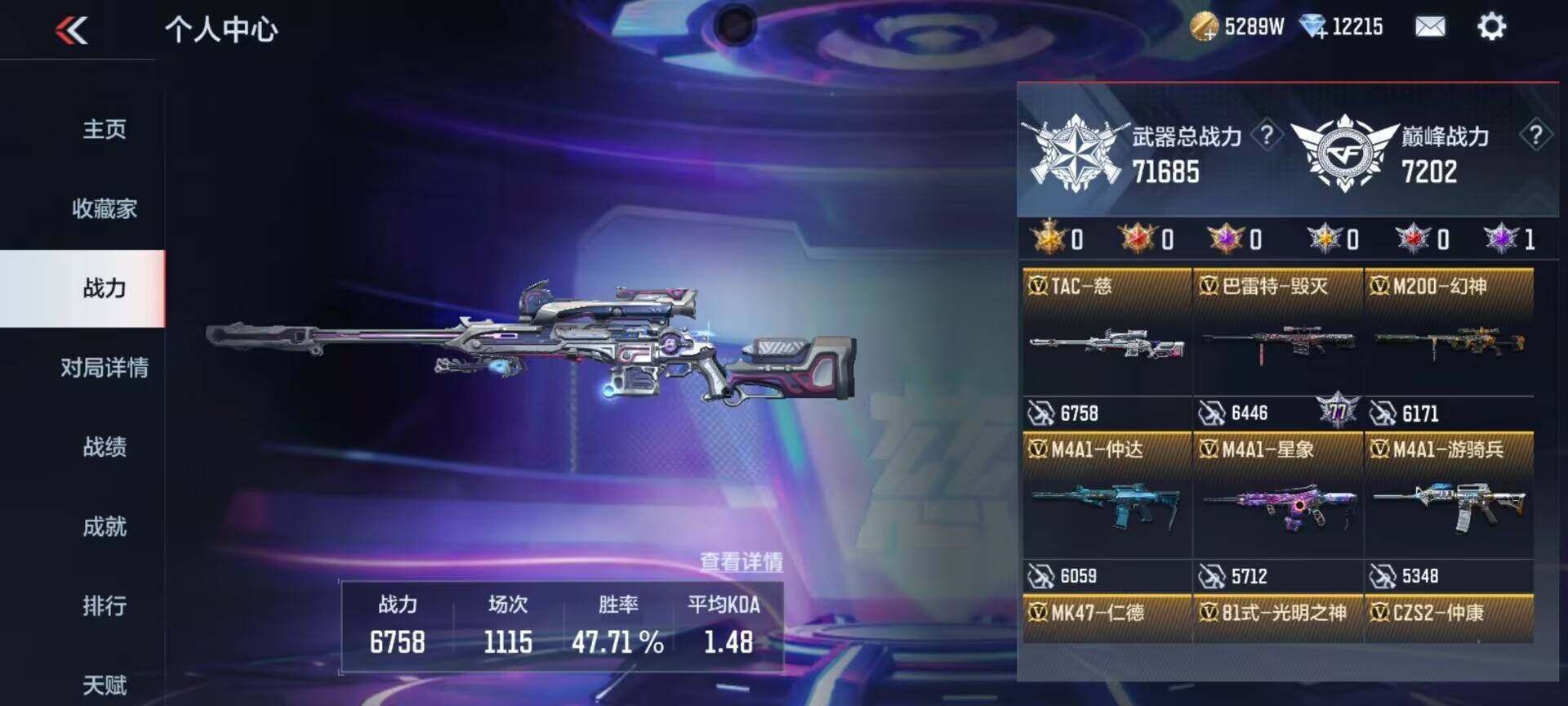 CFMEY334809枪战王者账号详情图5 CFMEY334809枪战王者账号详情图5