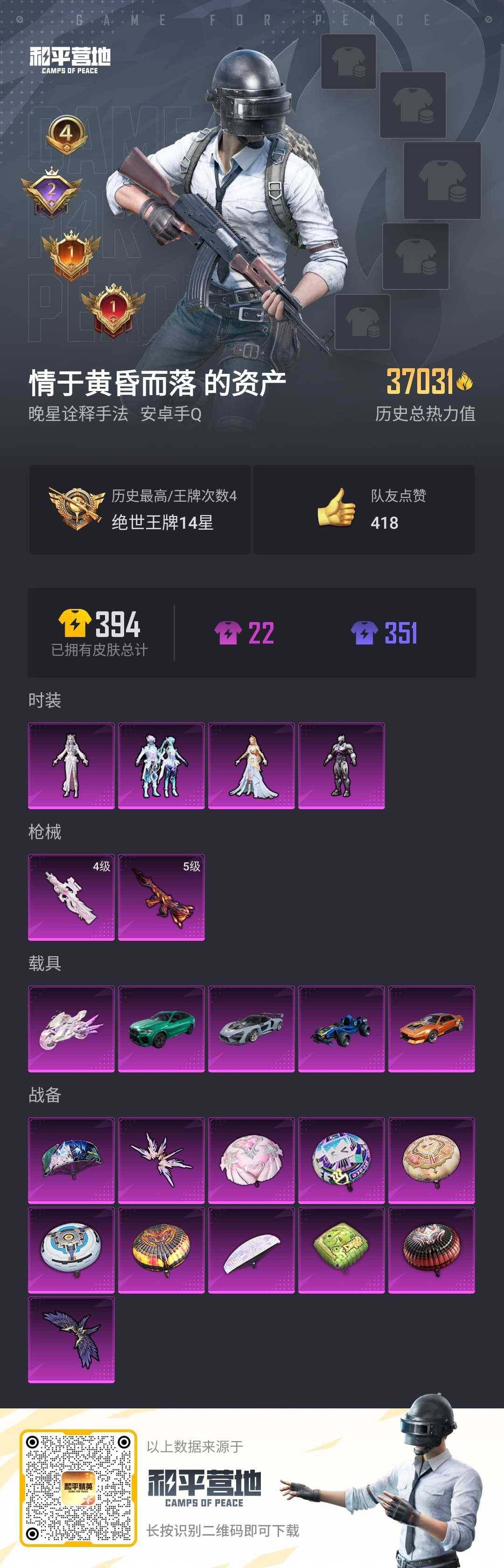 HPLE3269268和平精英账号详情图2 HPLE3269268和平精英账号详情图2
