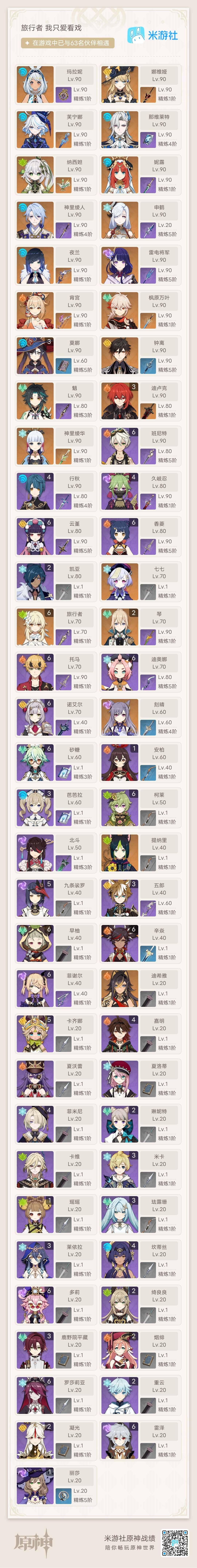 YSEY34044原神账号详情图6 YSEY34044原神账号详情图6