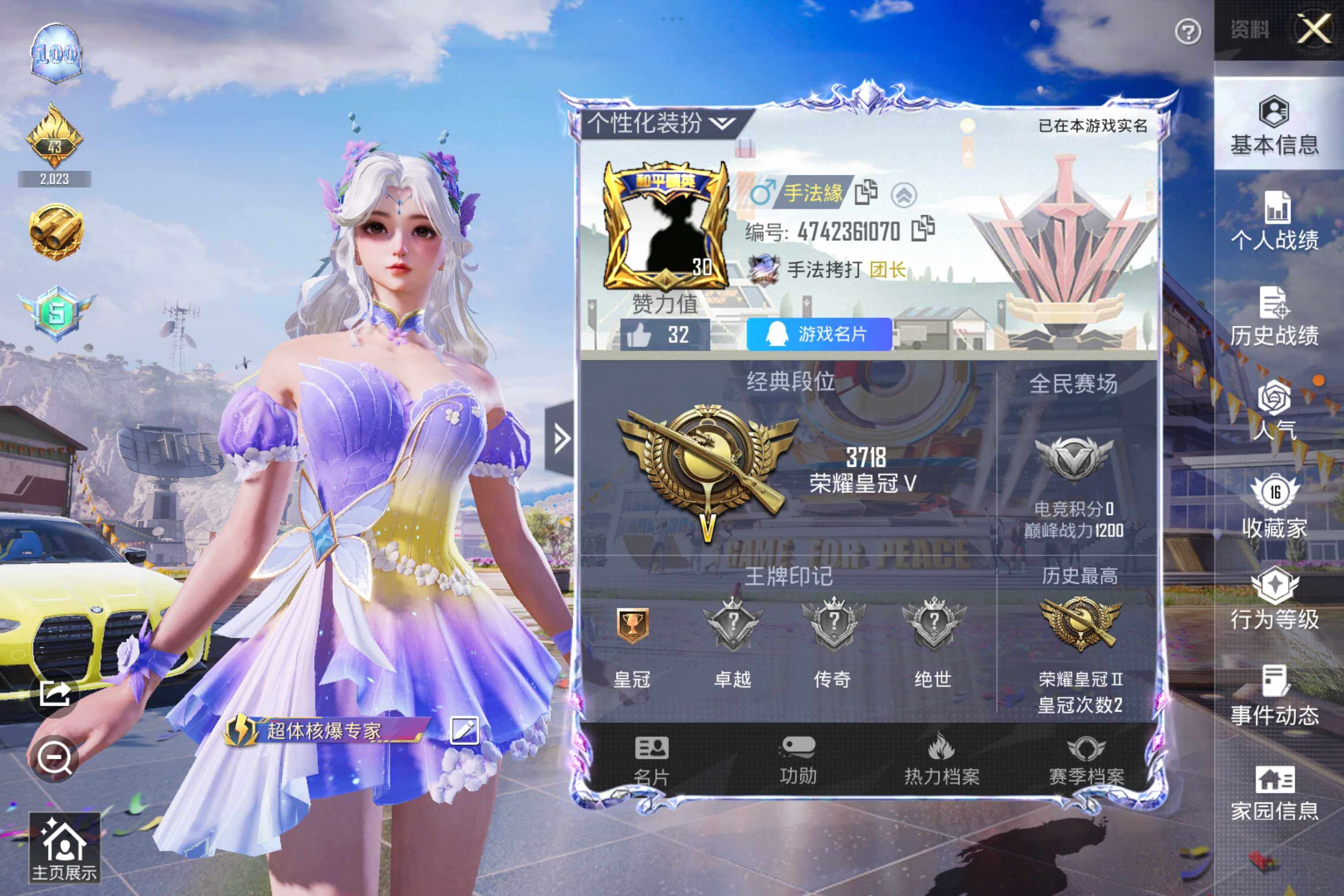 HPCMW3274292和平精英账号详情图3 HPCMW3274292和平精英账号详情图3