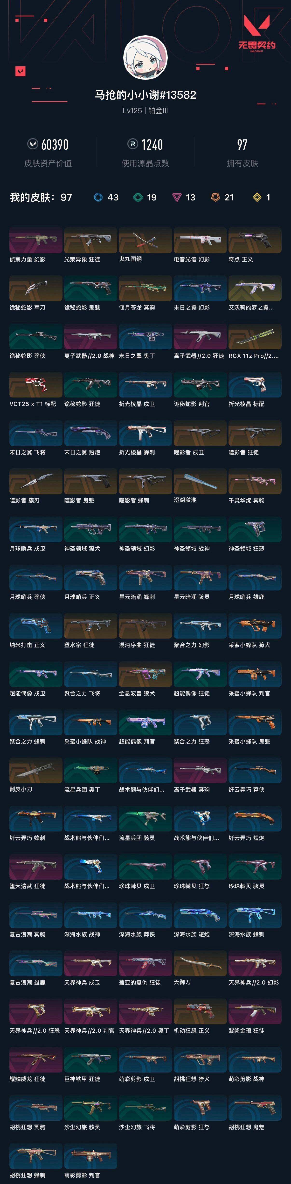 WWQEY36315无畏契约账号详情图7 WWQEY36315无畏契约账号详情图7