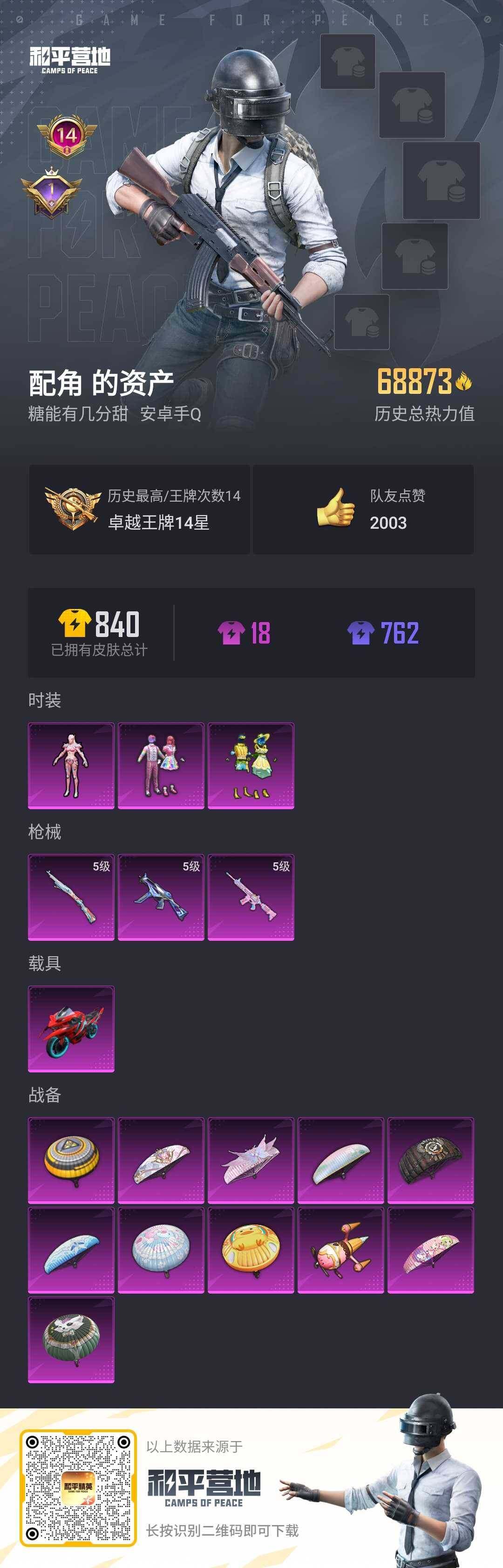 HPLE3269285和平精英账号详情图2 HPLE3269285和平精英账号详情图2
