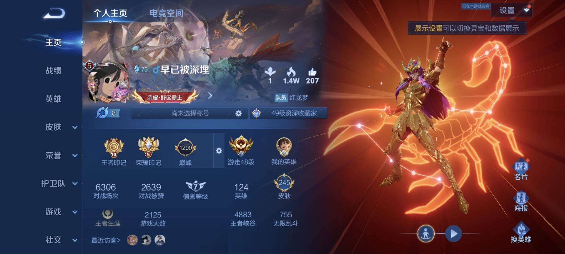WZ033174644王者荣耀账号详情图14 WZ033174644王者荣耀账号详情图14