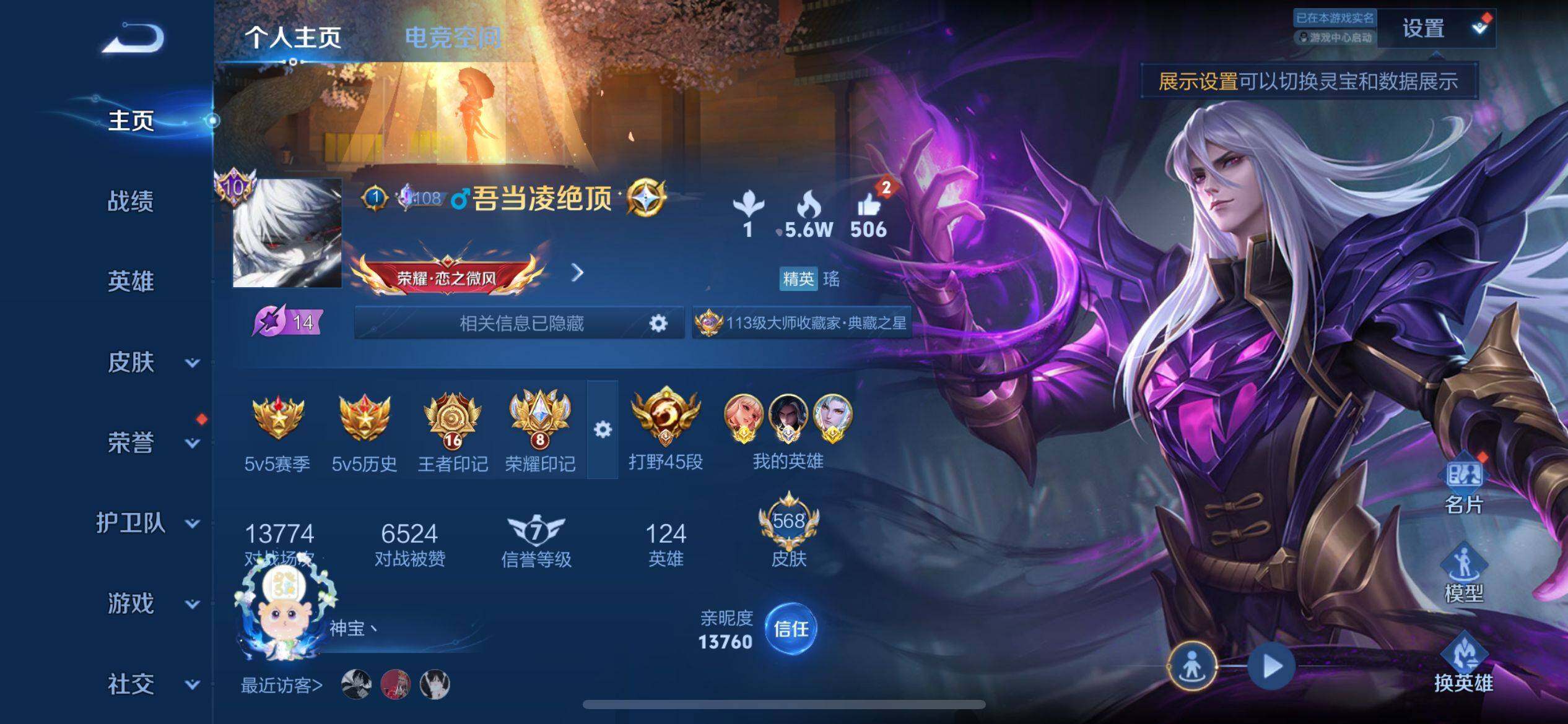WZ033174577王者荣耀账号详情图14 WZ033174577王者荣耀账号详情图14