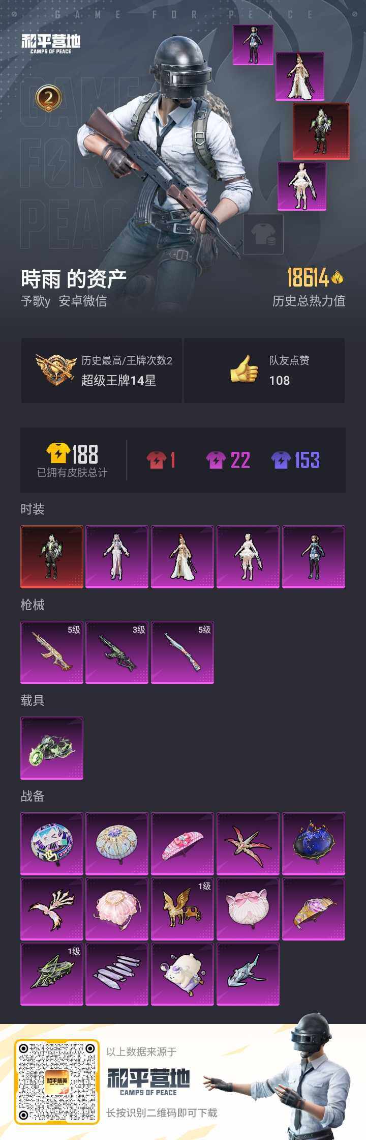 HPQM3269574和平精英账号详情图2