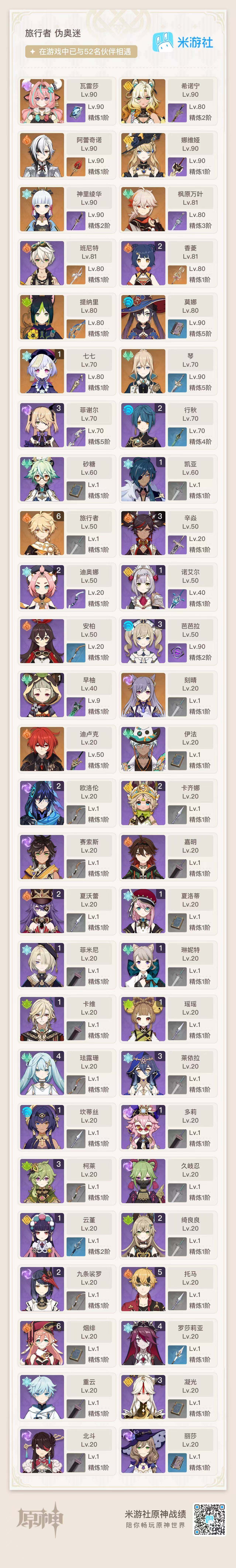 YSEY34279原神账号详情图3 YSEY34279原神账号详情图3