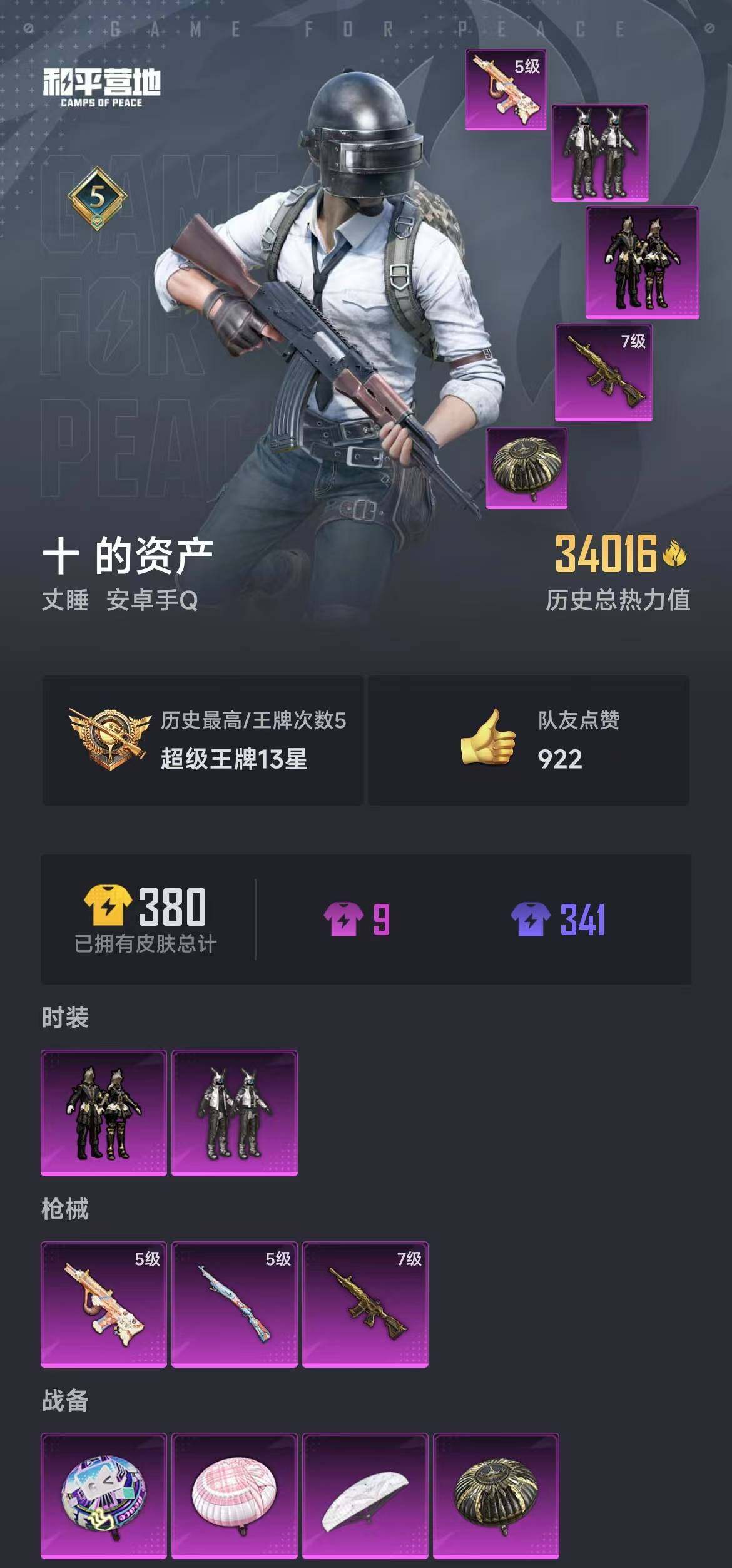 HPYXS3285391和平精英账号详情图4 HPYXS3285391和平精英账号详情图4