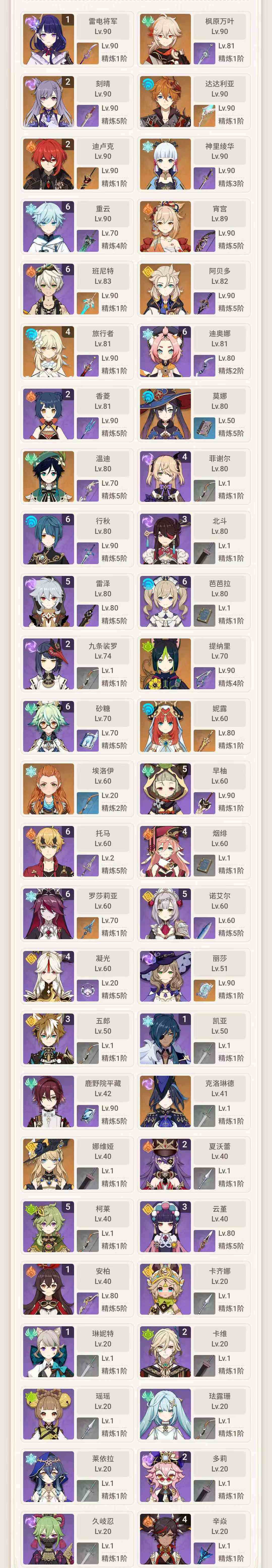 YSEY34244原神账号详情图3