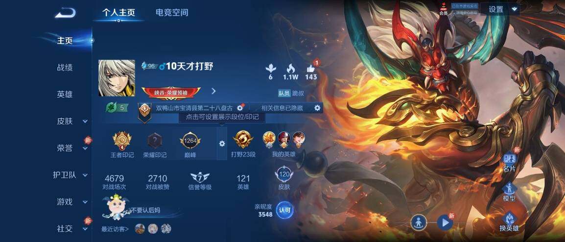 WZ033176331王者荣耀账号详情图5 WZ033176331王者荣耀账号详情图5