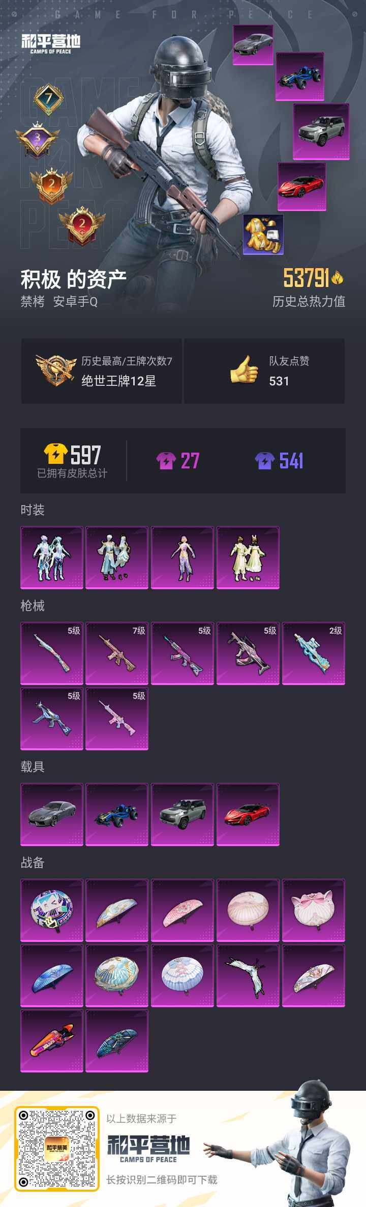 HPQM3270411和平精英账号详情图5 HPQM3270411和平精英账号详情图5