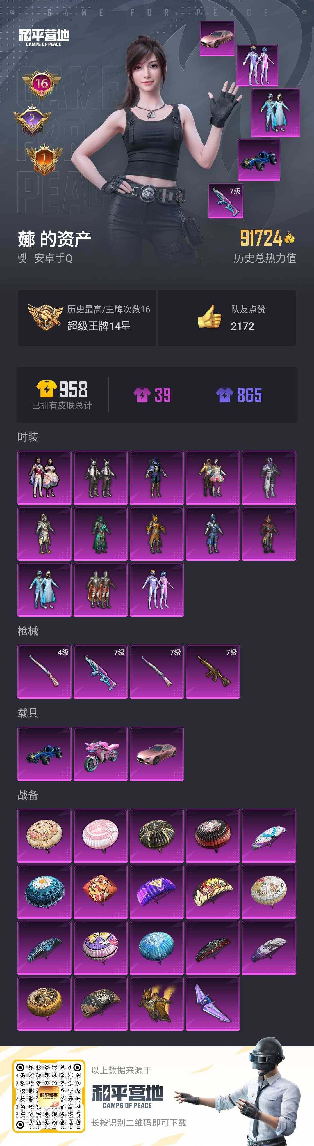 HPLX3272290和平精英账号详情图13 HPLX3272290和平精英账号详情图13