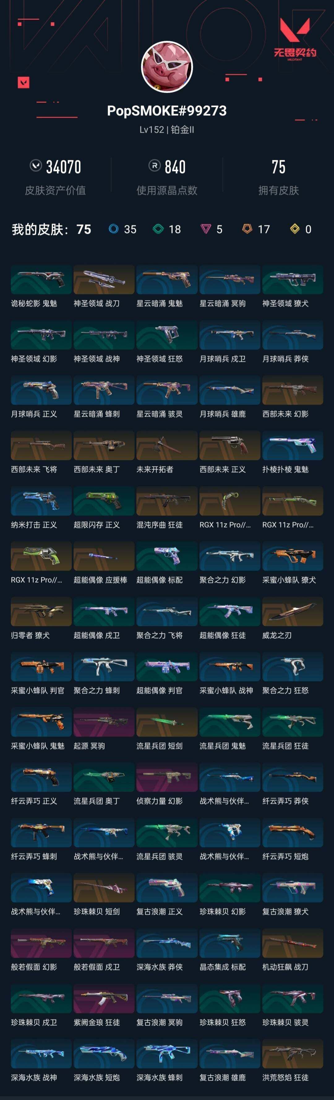 WWQEY36539无畏契约账号详情图6