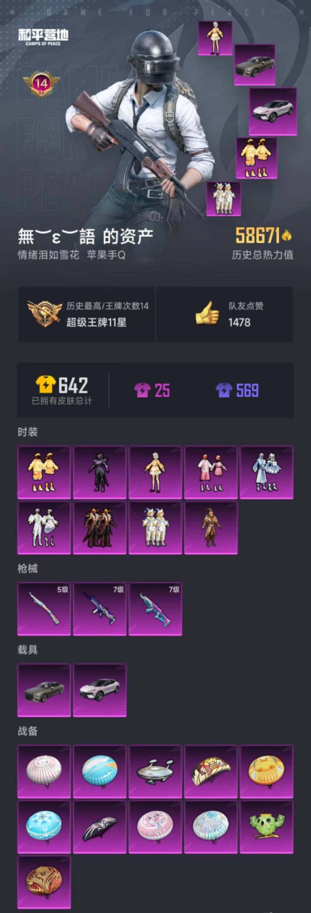 HPYXS3289417和平精英账号详情图22 HPYXS3289417和平精英账号详情图22