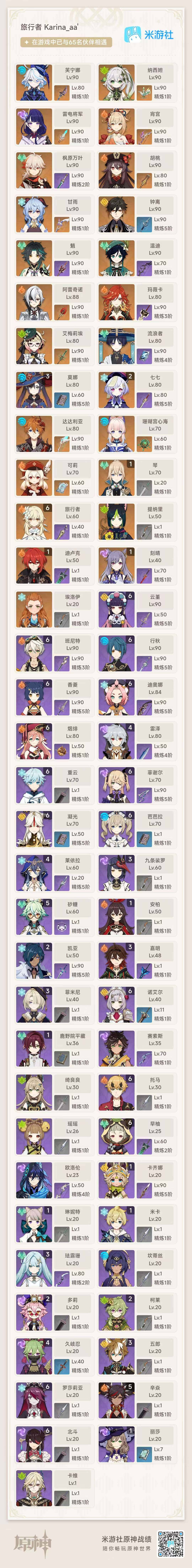 YSEY34265原神账号详情图11 YSEY34265原神账号详情图11