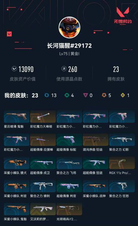 WWQXL36579无畏契约账号详情图2 WWQXL36579无畏契约账号详情图2