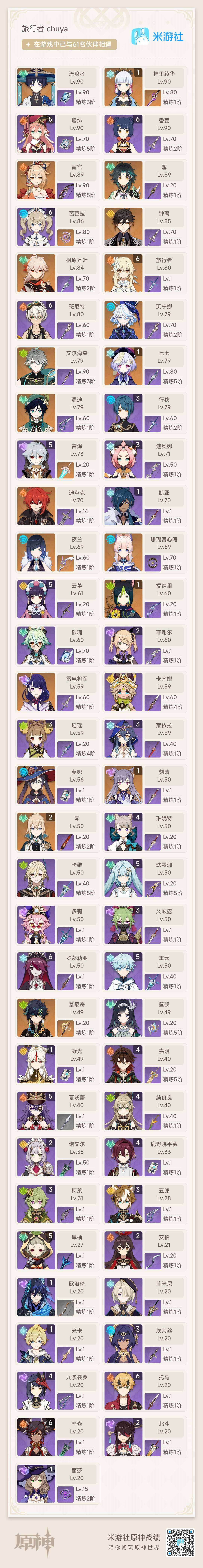 YSEY34285原神账号详情图9 YSEY34285原神账号详情图9