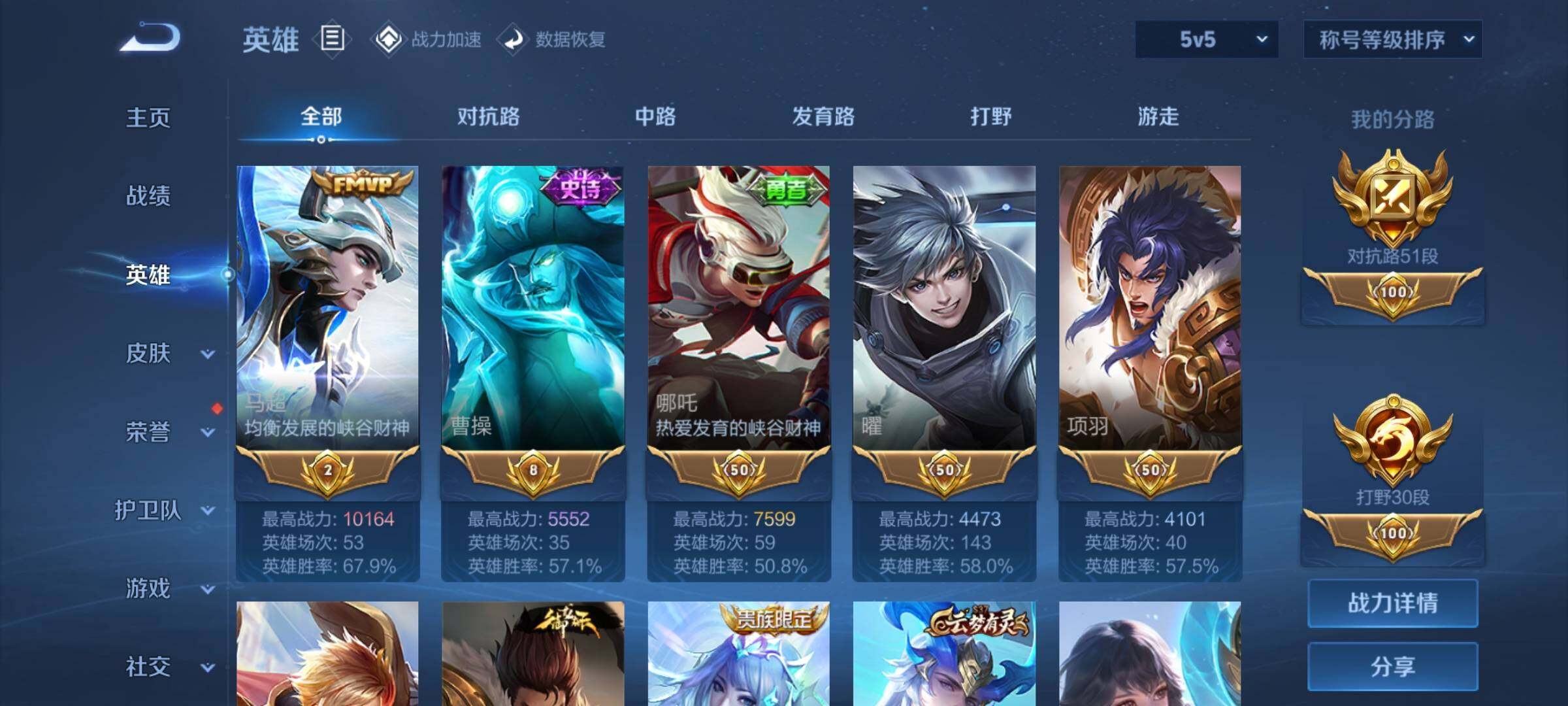 WZYXS3202642王者荣耀账号详情图5